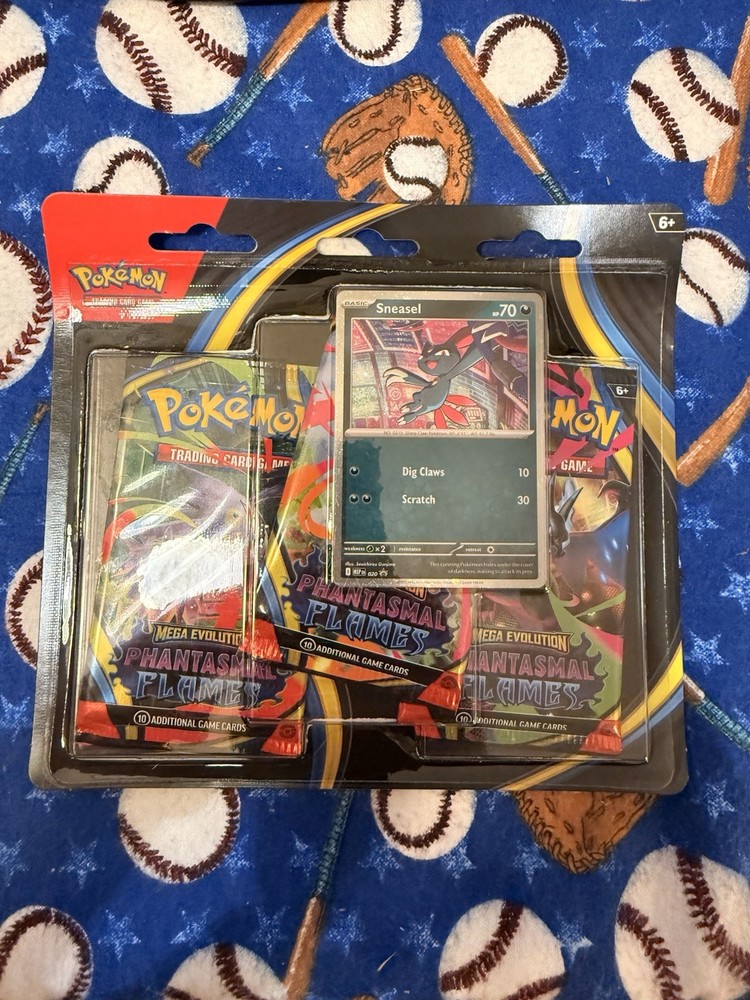 Pokemon Mega Evolution Phantasmal Flames 3-Pack Blister Set