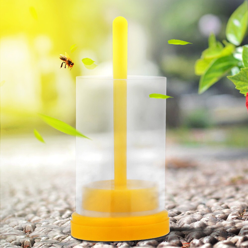 1pc Queen Bee Marker Marking Cage Bottle & Soft Plunger Beekeeping Tackle Tool
