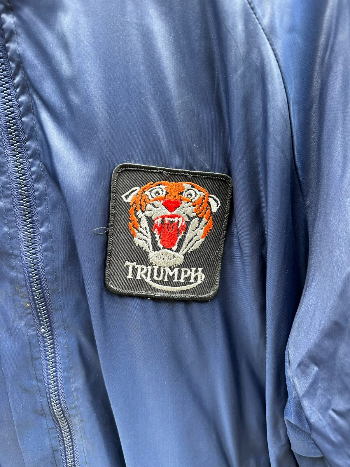 Vintage Triumph motorcycle tiger jacket size XL made in USA used