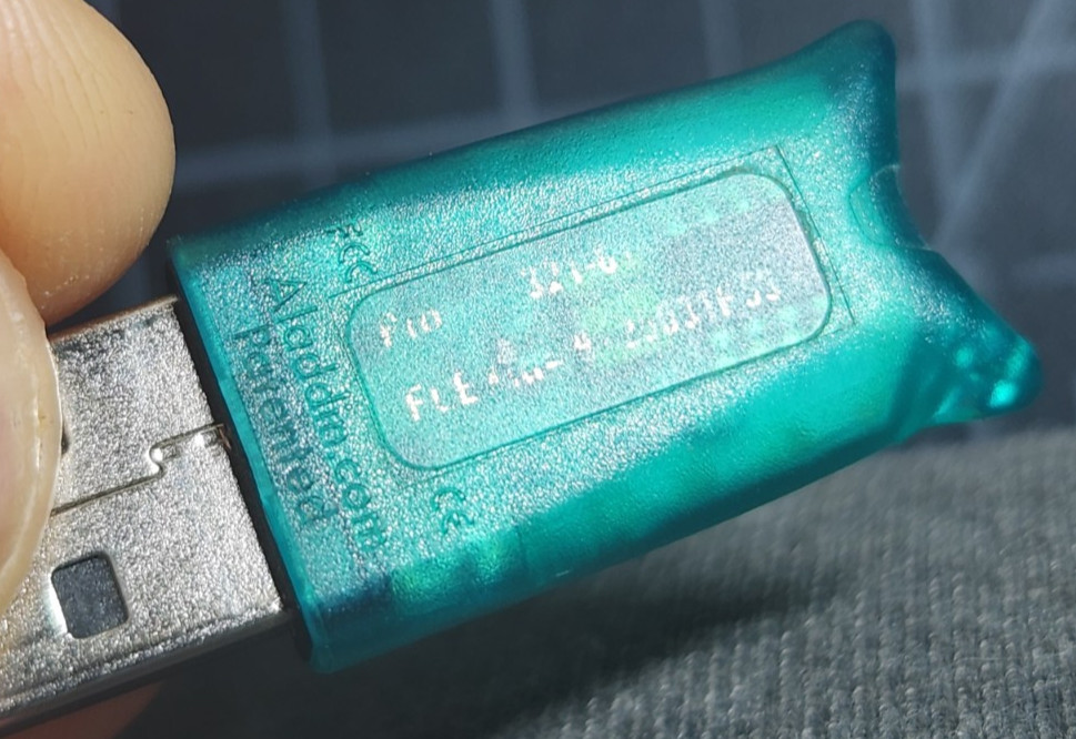 Macrovision FLEXnet ID Software USB Flash Drive Dongle Blue USB Interface