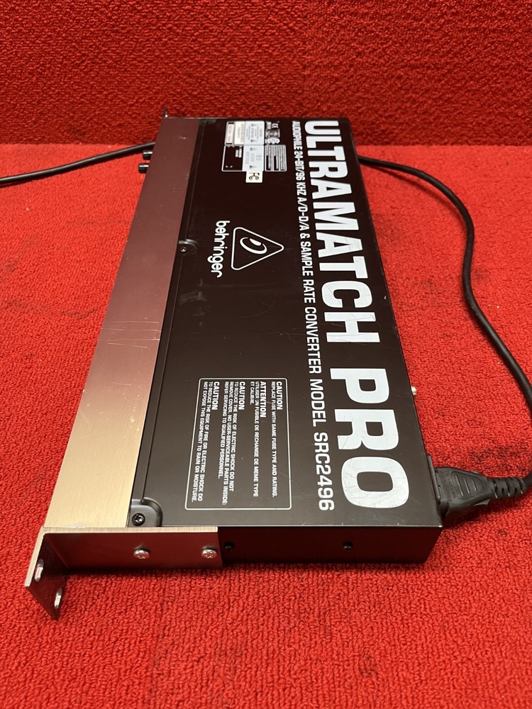Used Behringer Ultramatch Pro SRC2496 AD/DA Sample Rate Converter Good Condition