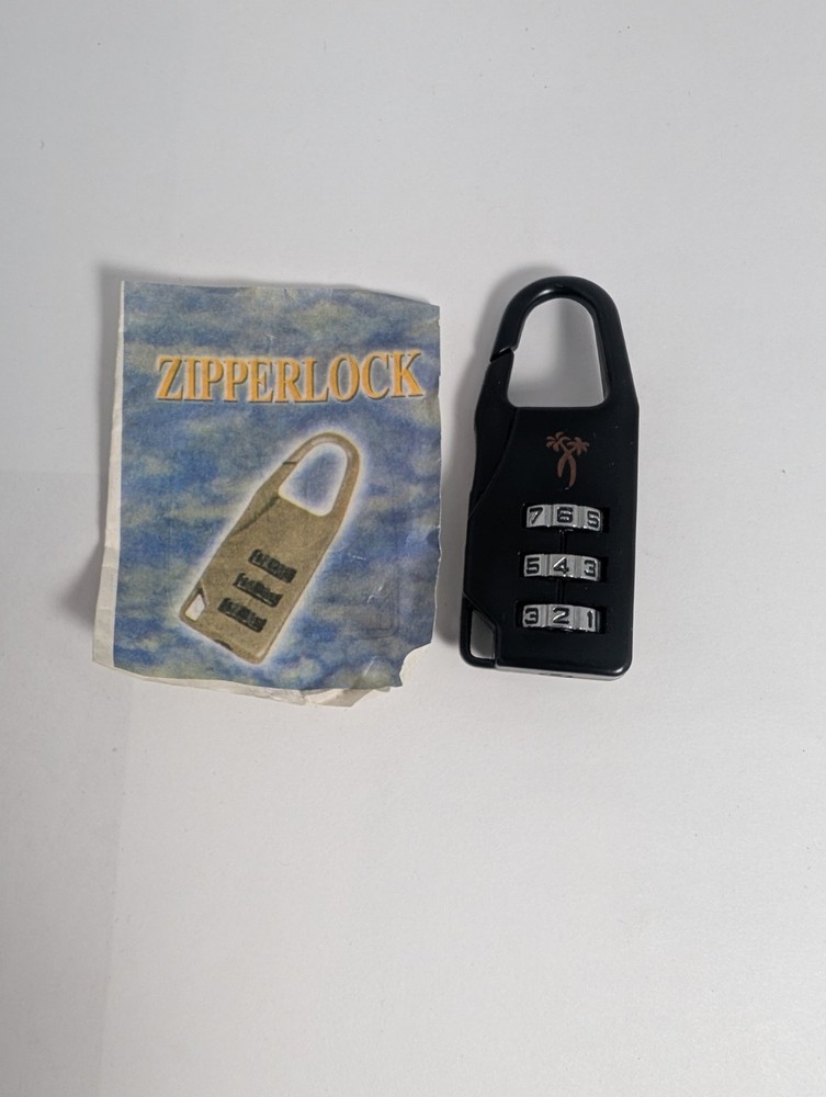 Mini Backpack Zipper Padlock with 3 Digits Combination for Luggage Suitcase