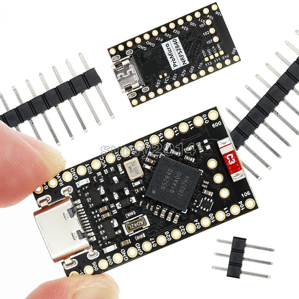 NRF52840 Development Board For Nice!Nano V2.0 Bluetooth Charging Management DIY