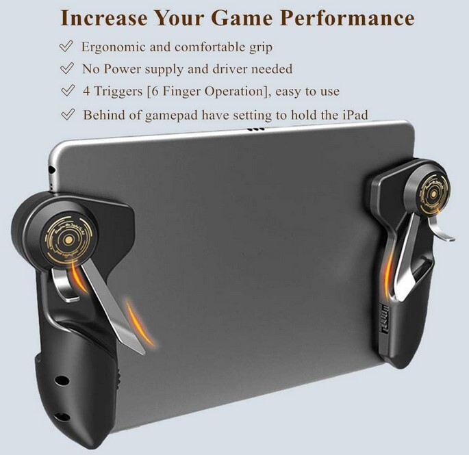 Grade A+ Six Fingers Aim Button Shooter Gamepad Trigger for Tablet computer US
