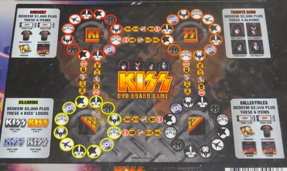 KISS OFFICIAL DVD BOARD GAME 2008 FACTORY SEALED