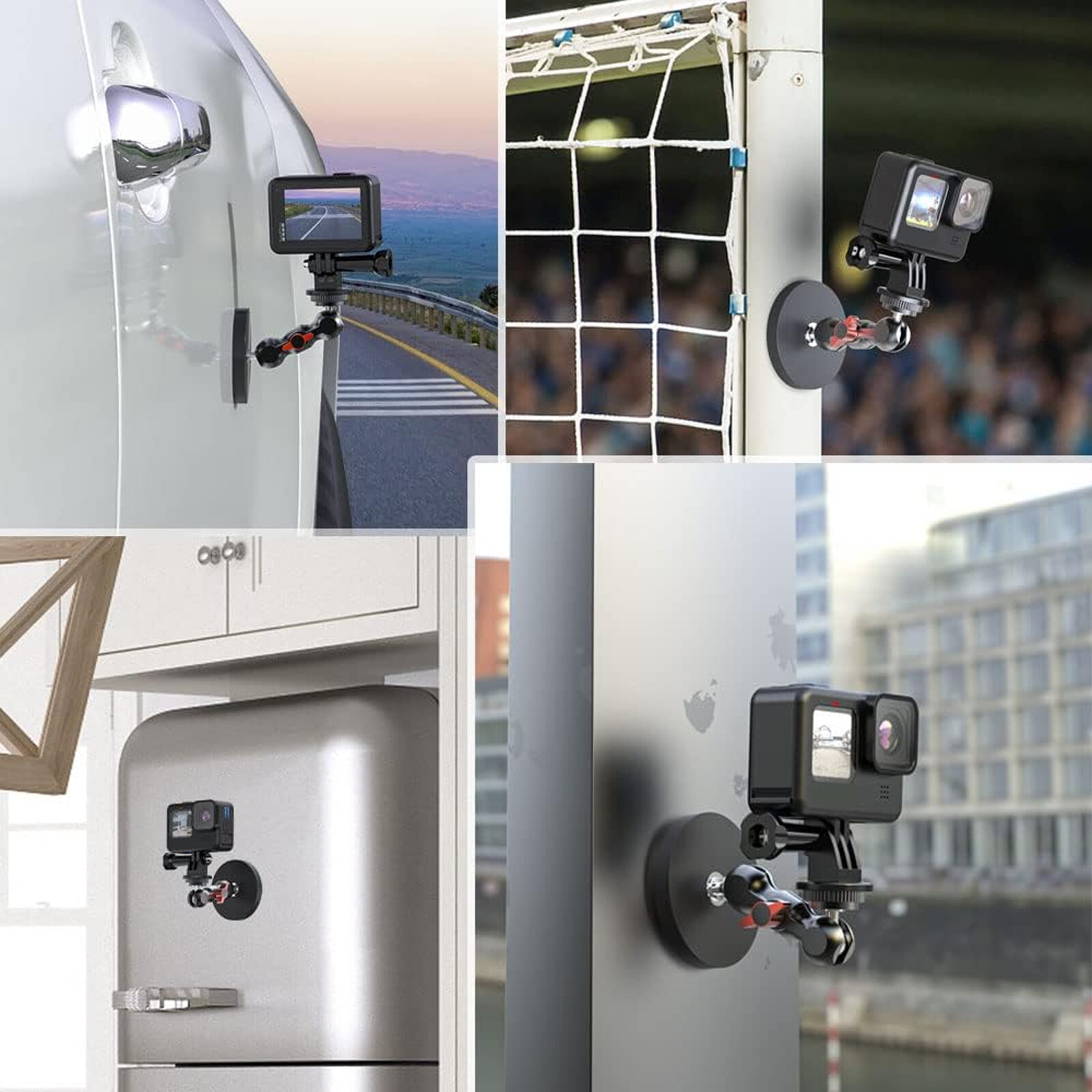 Magnet Camera Mount Magnetic Suction Cup Mount for GoPro 13/12 DJI Osmo Action