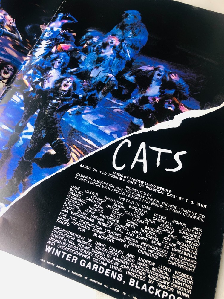 Theatre Programme Cats Vintage ra