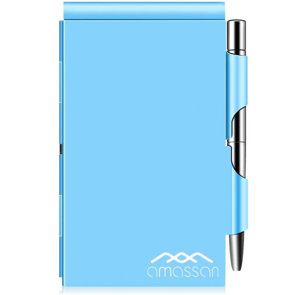 Metal Pocket Notebook, Small Pocket Notepad Aluminum Note Case