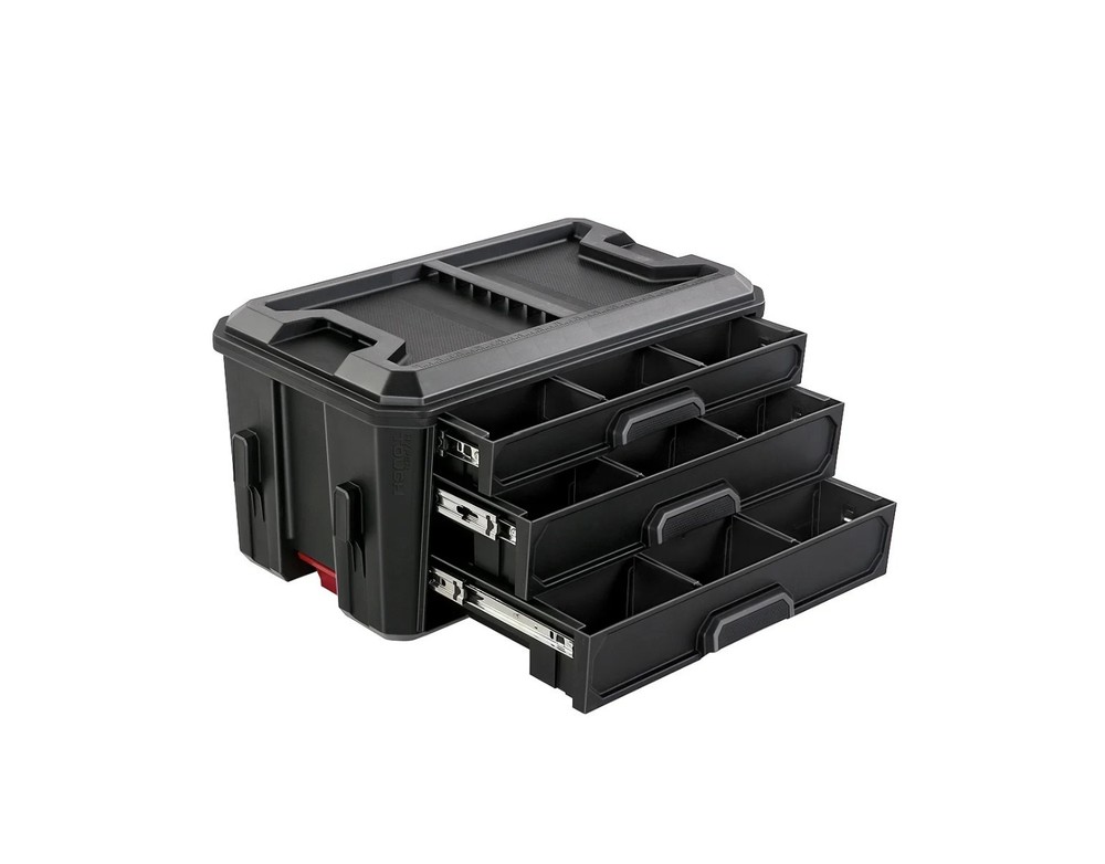 Hyper Tough Hyper Stack Tool Storage Box 3 Drawer Organizer