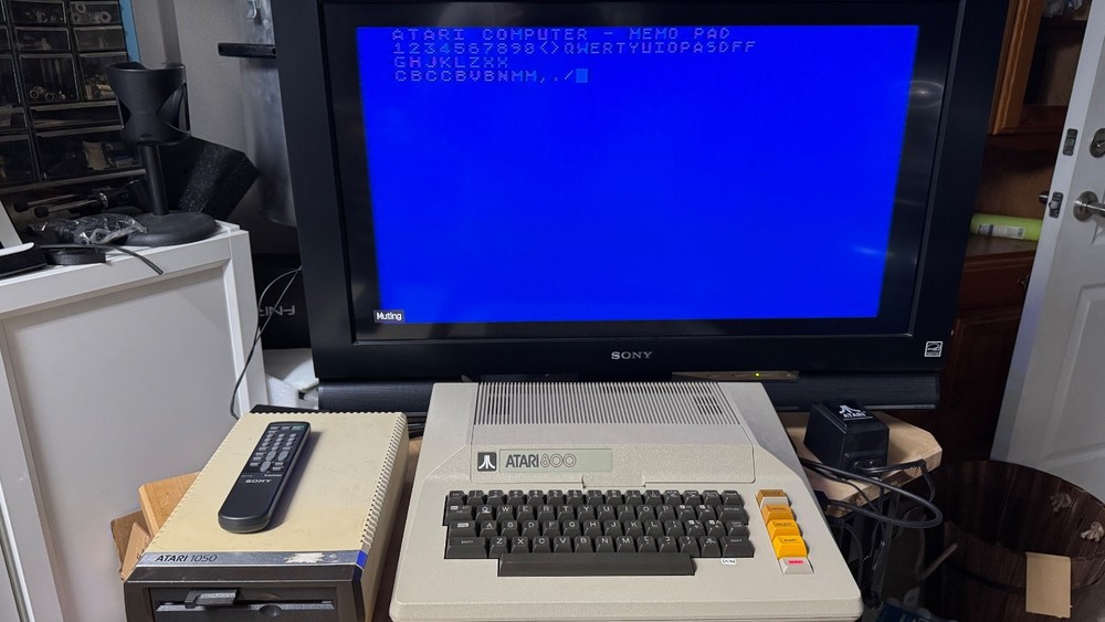 Atari 800 Computer System 48k Working Tested Package w/ 1050Drive S-Drive emul