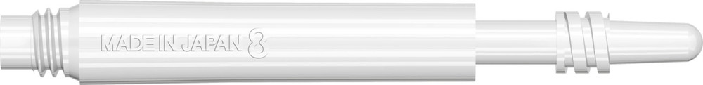 Target 8 Flight Spinning Shaft Intermediate + White (29.5mm)