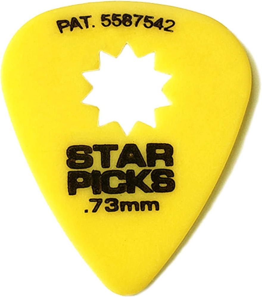 Everly Star Guitar Picks 24 Pack Variety Pack 4 of Each Size Sampler