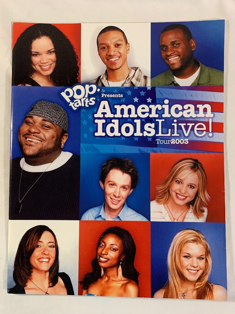 American Idols Live! Tour 2003 Souvenir Program Clay Aiken Ruben