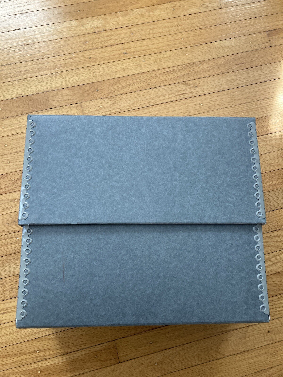 Vtg Archival Folio Storage Box Metal Edge Archival Boxboard Acid-Free 12.5x10x5