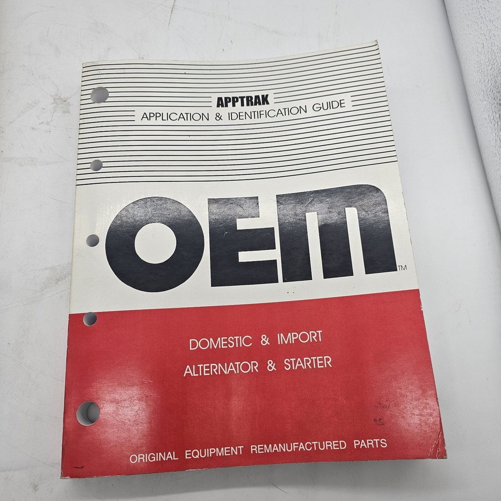 2007 Apptrak OEM Application Identification Aternatator Starter Parts Catalog