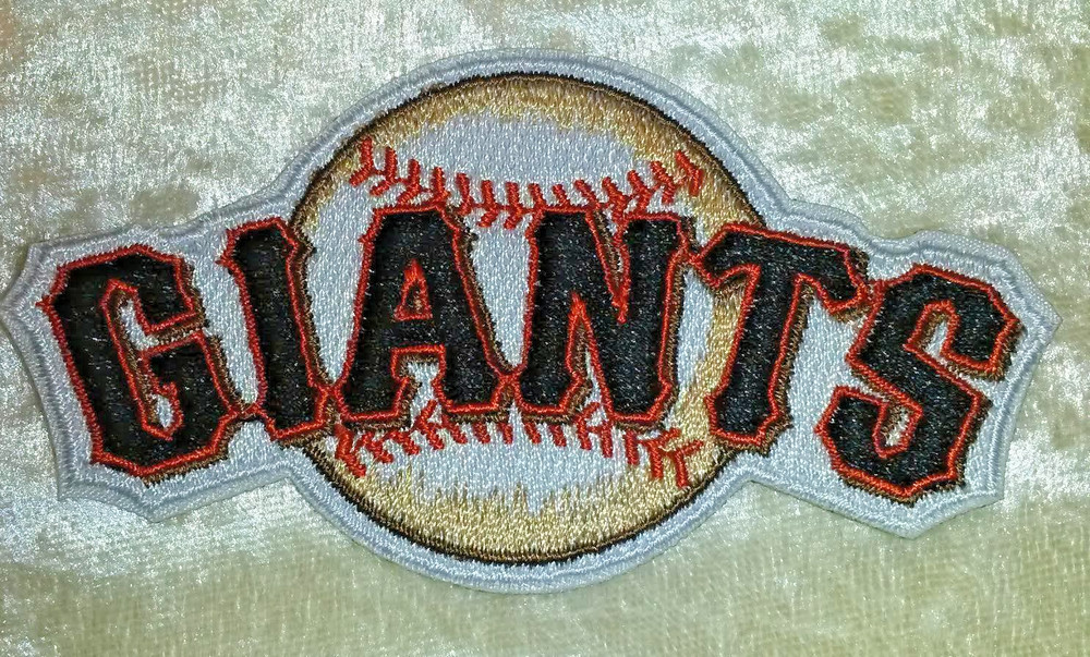 SF Giants 3.5" Iron On Embroidered Patch ~Free Tracking!
