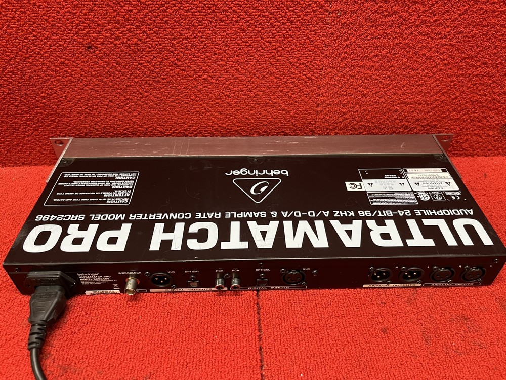 Used Behringer Ultramatch Pro SRC2496 AD/DA Sample Rate Converter Good Condition