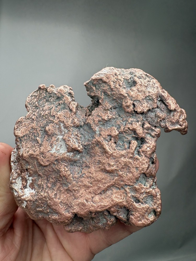 Pure Native Michigan Solid Copper Nugget Specimen Keweenaw Peninsula Mineral