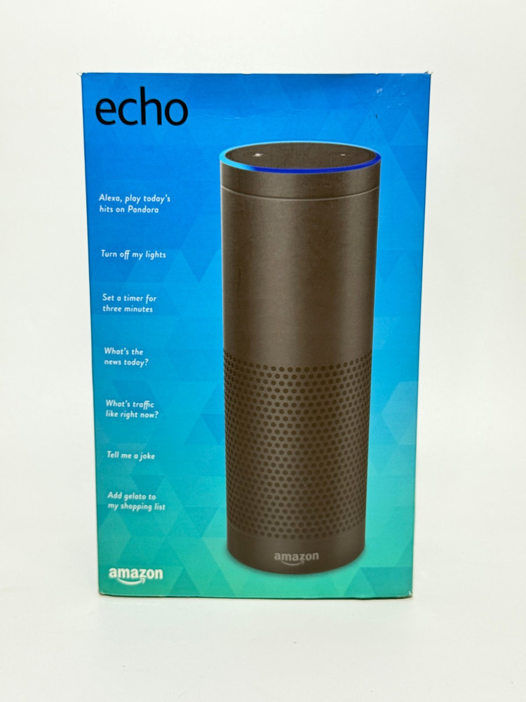 Amazon Echo Black Tower 1st Generation Alexa Smart Speaker