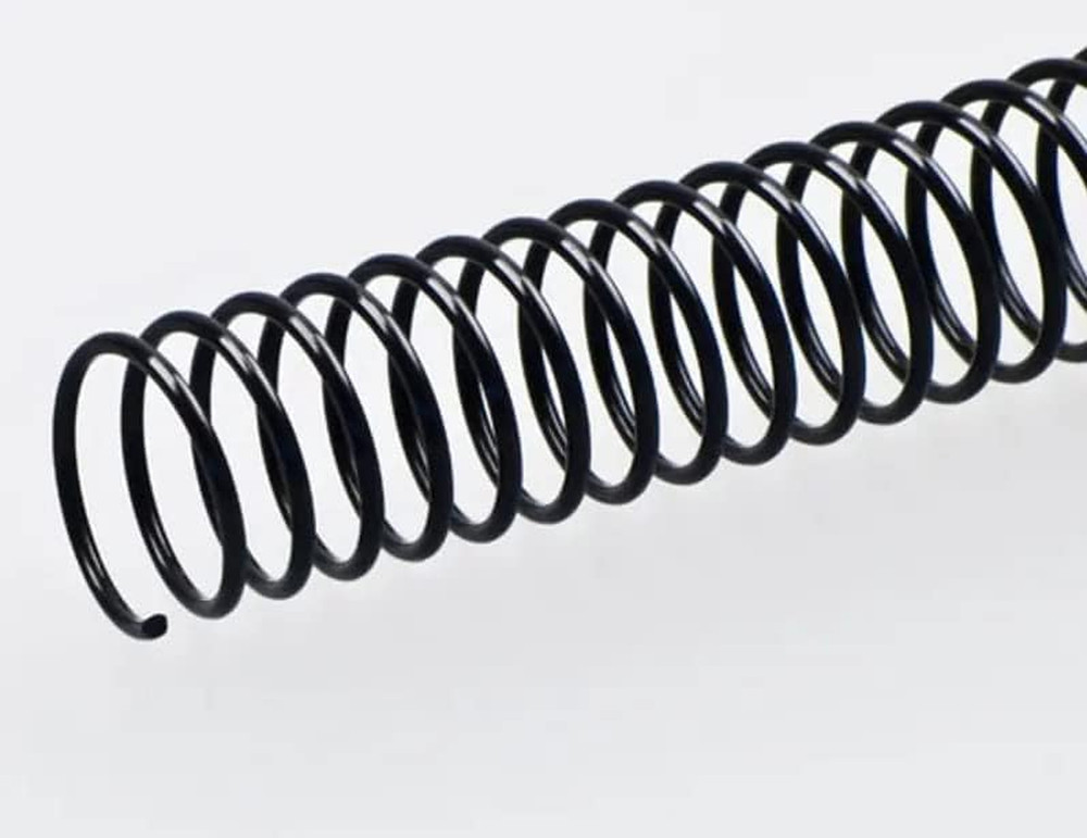 100 Pack Plastic Spiral Binding Coils, 4:1 Pitch, Spiral Binding Spines