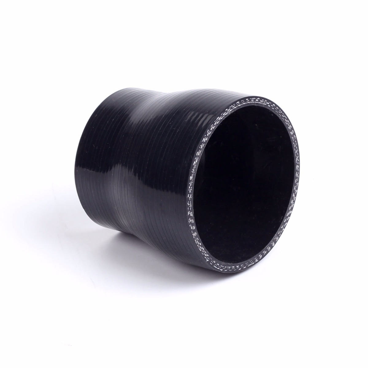 Black 2.25" to 2.5" 57 - 63 mm Straight Silicone Hose Reducer Turbo Coupler