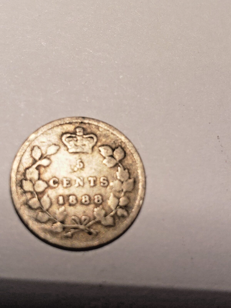 1888 CANADA 5 CENTS - VICTORIA **