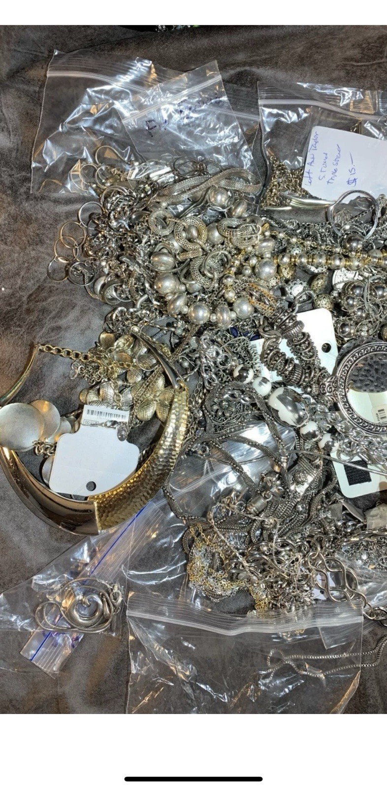 6+ Lbs. POUNDS Unsearched Huge Lot Jewelry Vtg-Now Junk Art Craft Treasure Hunt