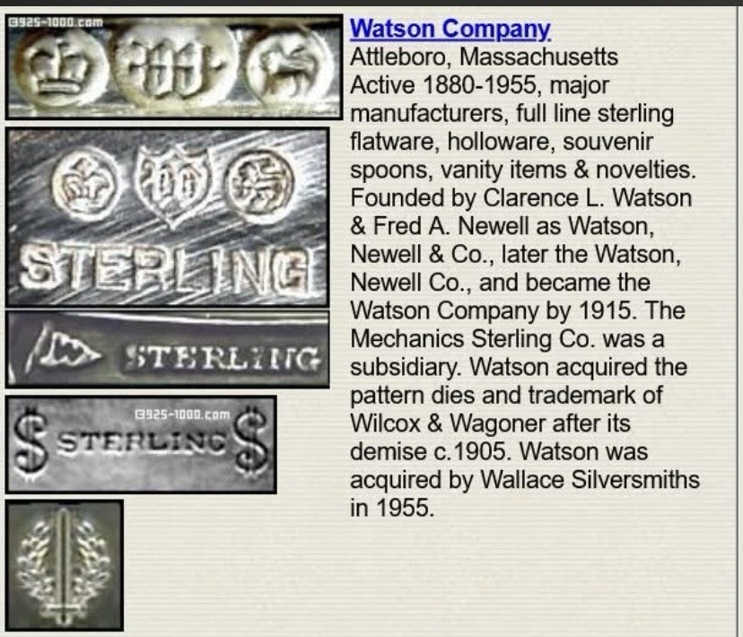 Sterling Silver Lemon Fork John Alden By Watson 5 1/4” No Monogram 1911 Era