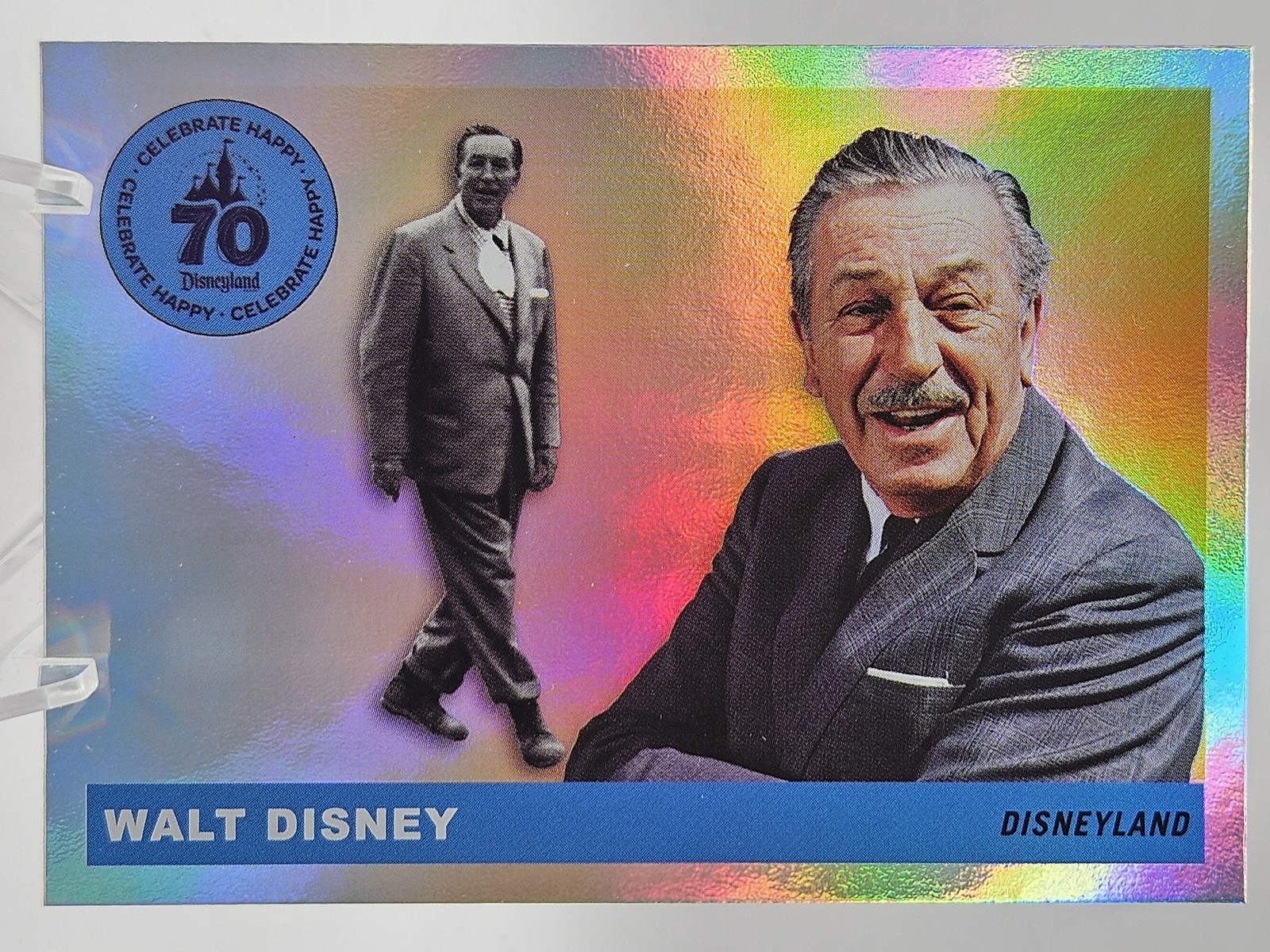 2025 Topps Disneyland #T55-1 Walt Disney 1955 Icons Rainbow Foil