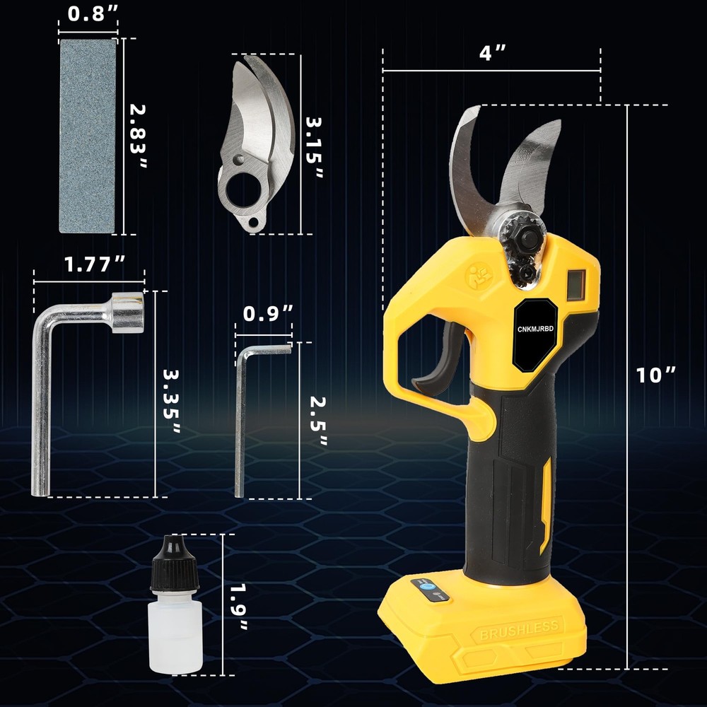 Pruning Shears Compatible with Dewalt 20V Battery, Brushless Cordless Pruning...