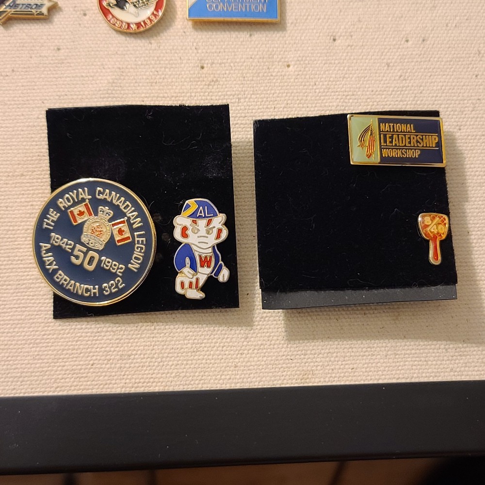 Wall Hanging Of Various Pins