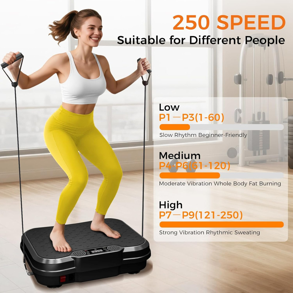 Vibration Plate Exercise Machine,Vibrating Platform for Lymphatic Drainage with