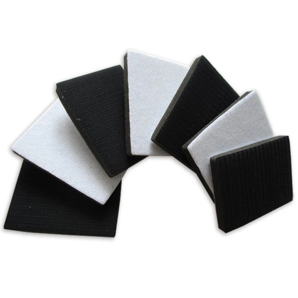 Tools Interface Pad Sander Backing Hook&Loop Interface Pad Rectangle White