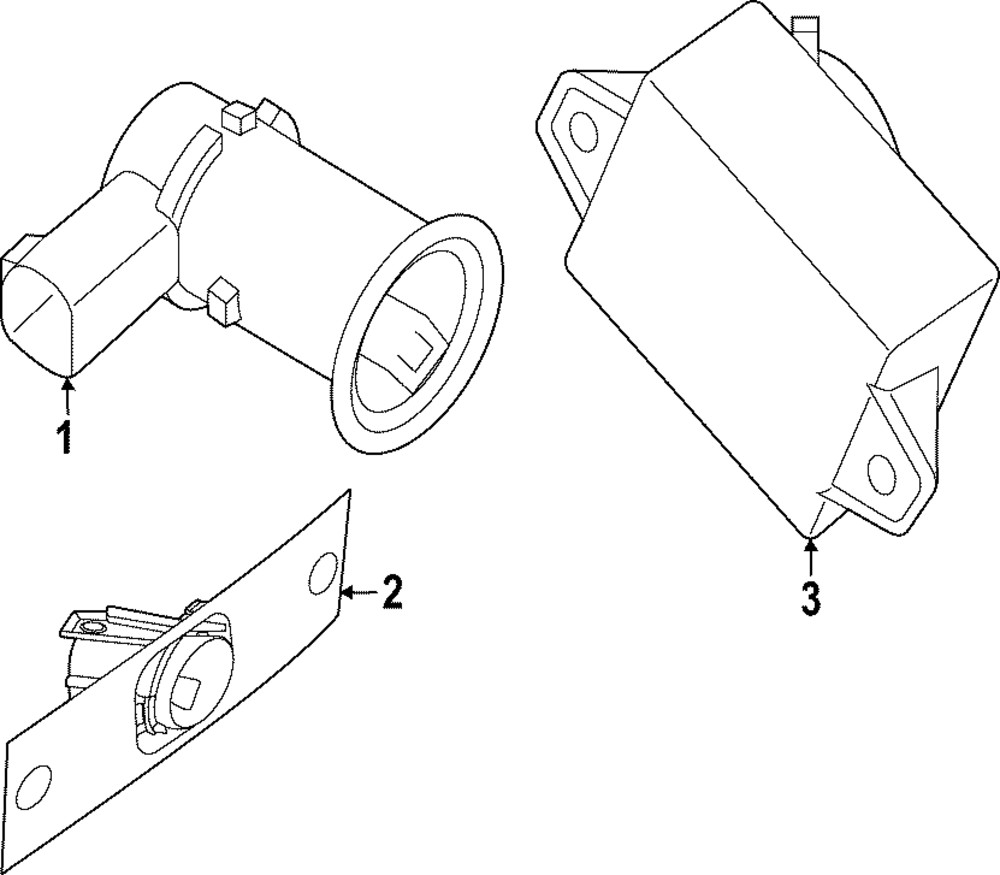 Genuine Nissan Blind Spot Detection System Warning Sensor 28533-9BU2D