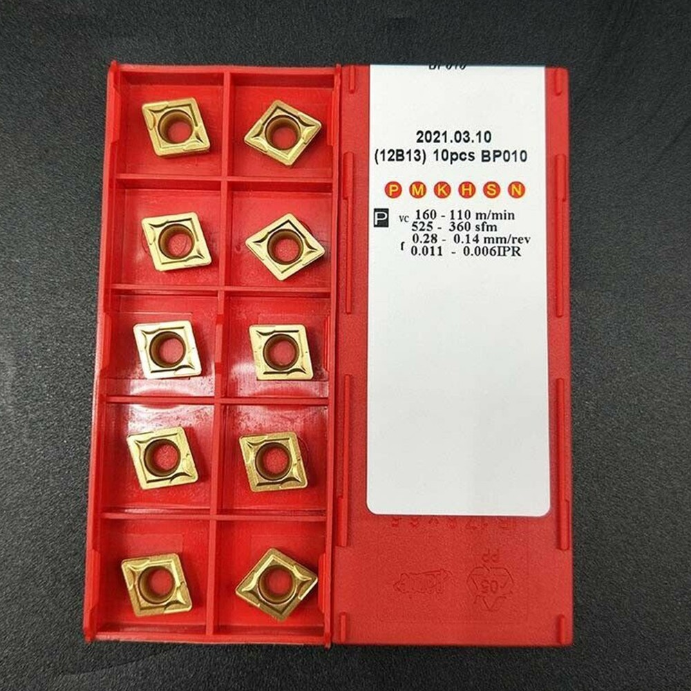Tool Carbide Insert Practical Versatile 10pcs CCMT09T308 CCMT32.52 CNC