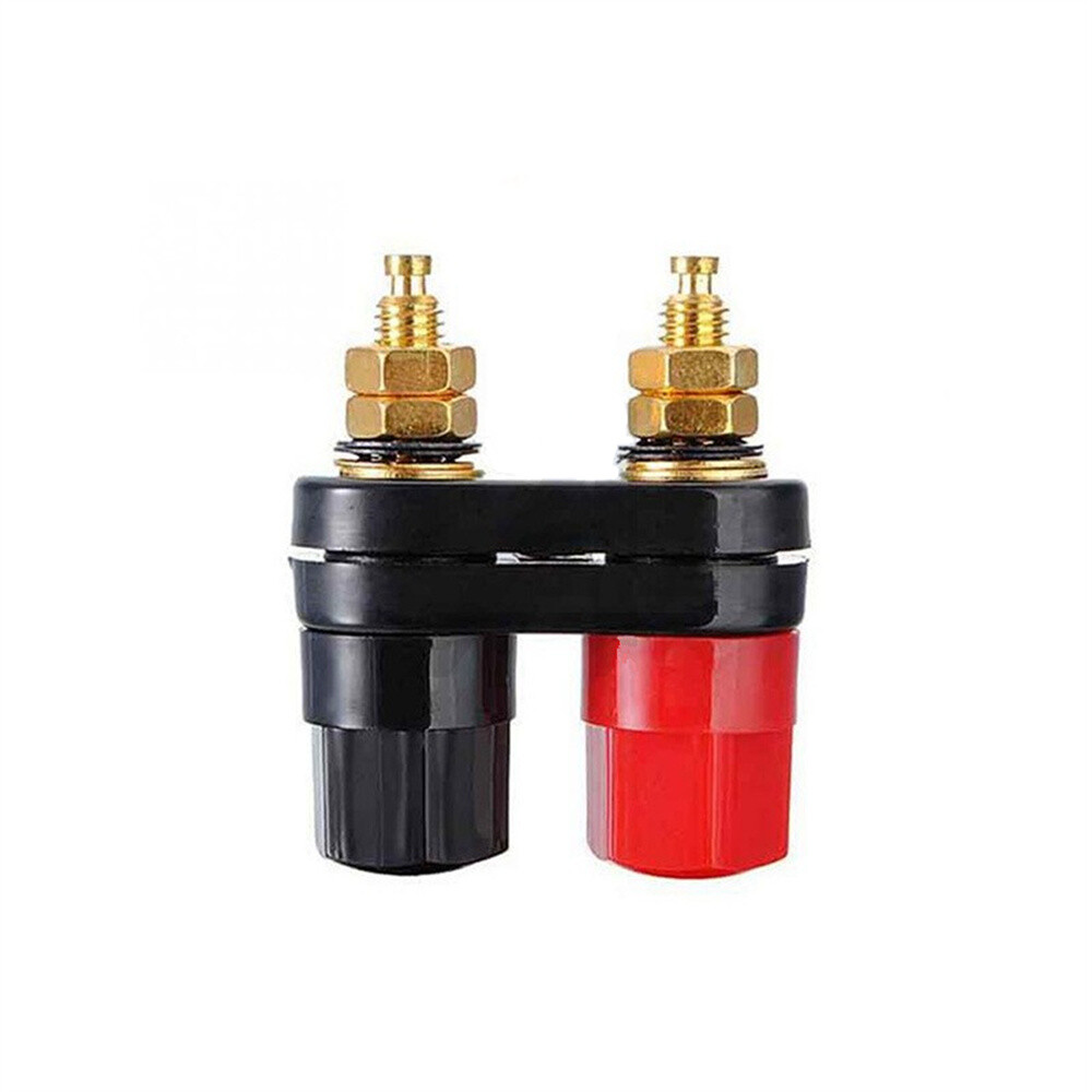 10 Pcs Speaker Amplifier Terminal Binding Post Dual 2-way Plug Connector