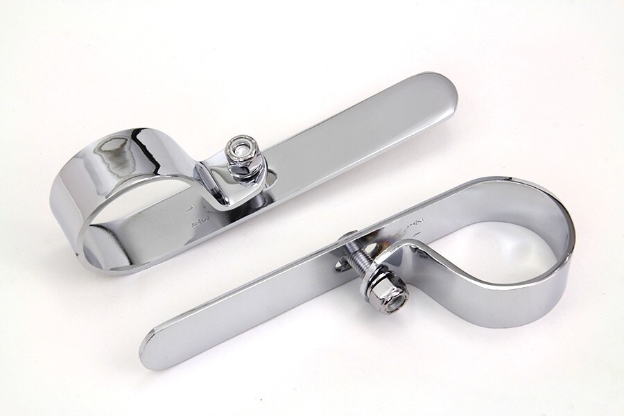 Chrome 1 3/4" Exhaust "P" Clamp Set