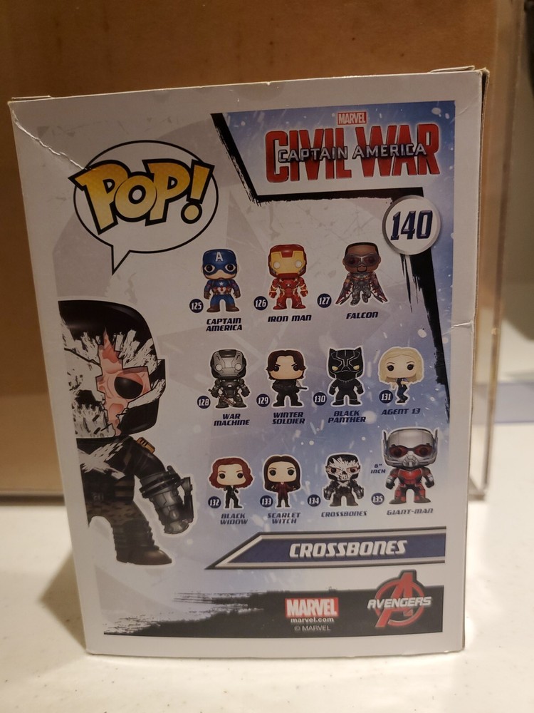 Funko Pop! MARVEL: Crossbones [Battle Damage] #140