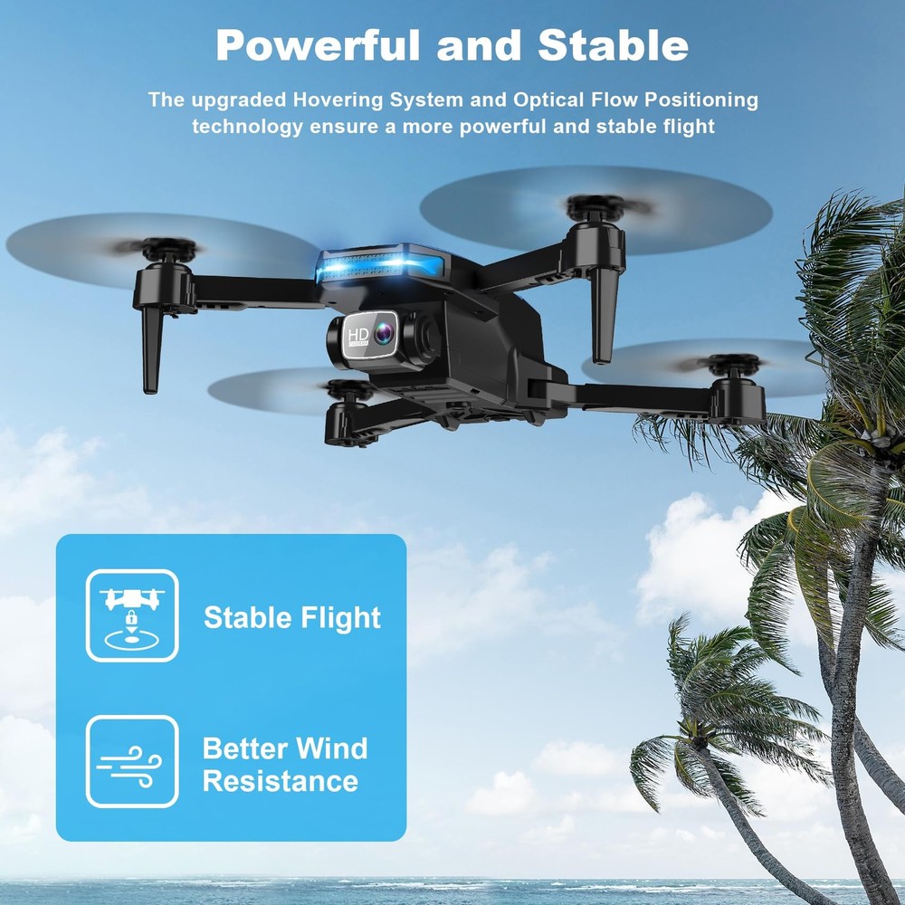 Drone with 1080P Camera - Foldable Remote Control Quadcopter with Gesture Con...