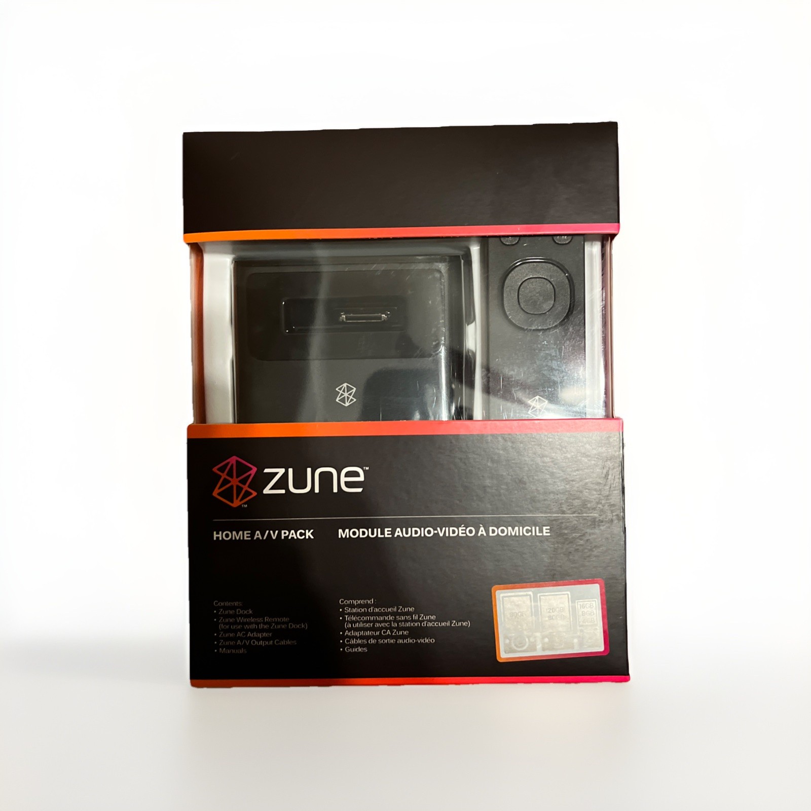 Microsoft Zune Home AV Pack Remote Power AC Adapter Charger Dock H7A-00001.