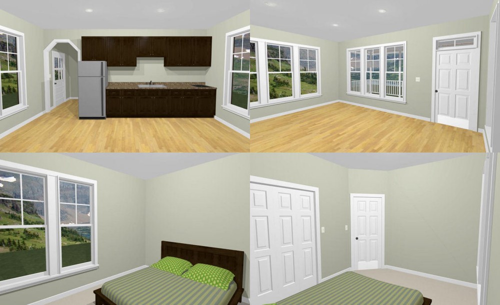 18x30 Tiny House -- 540 sq ft -- PDF Floor Plan - Model 5F