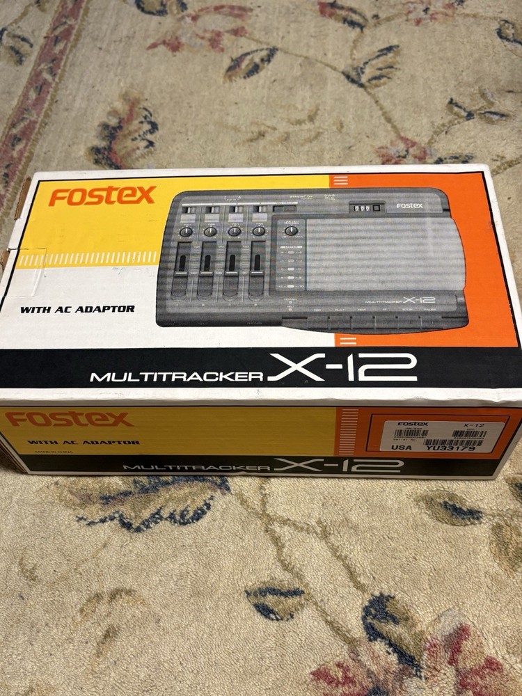 Fostex X-12 Multitracker Cassette Tape Recorder/Mixer/Adapter / Untested