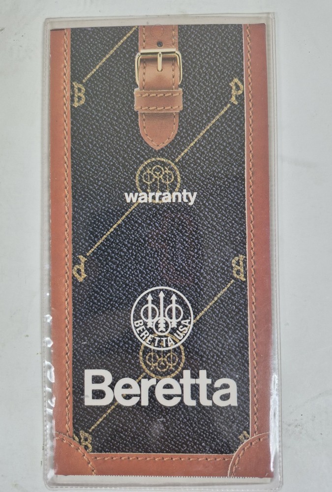 Berretta Warranty Packet Three Piece