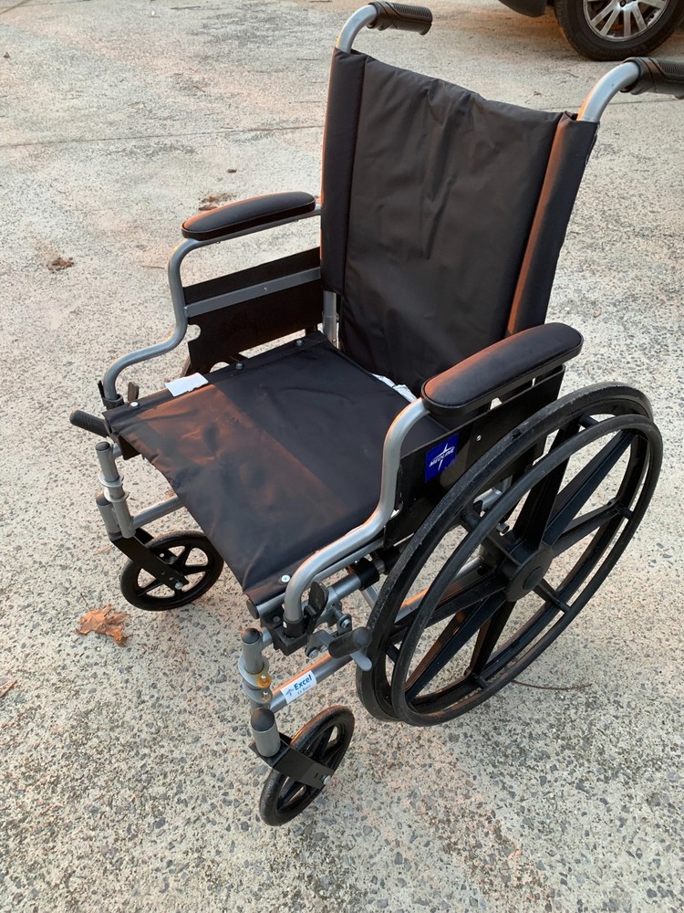 Medline Excel K4 Basic Foldable Lightweight Manual Wheelchair