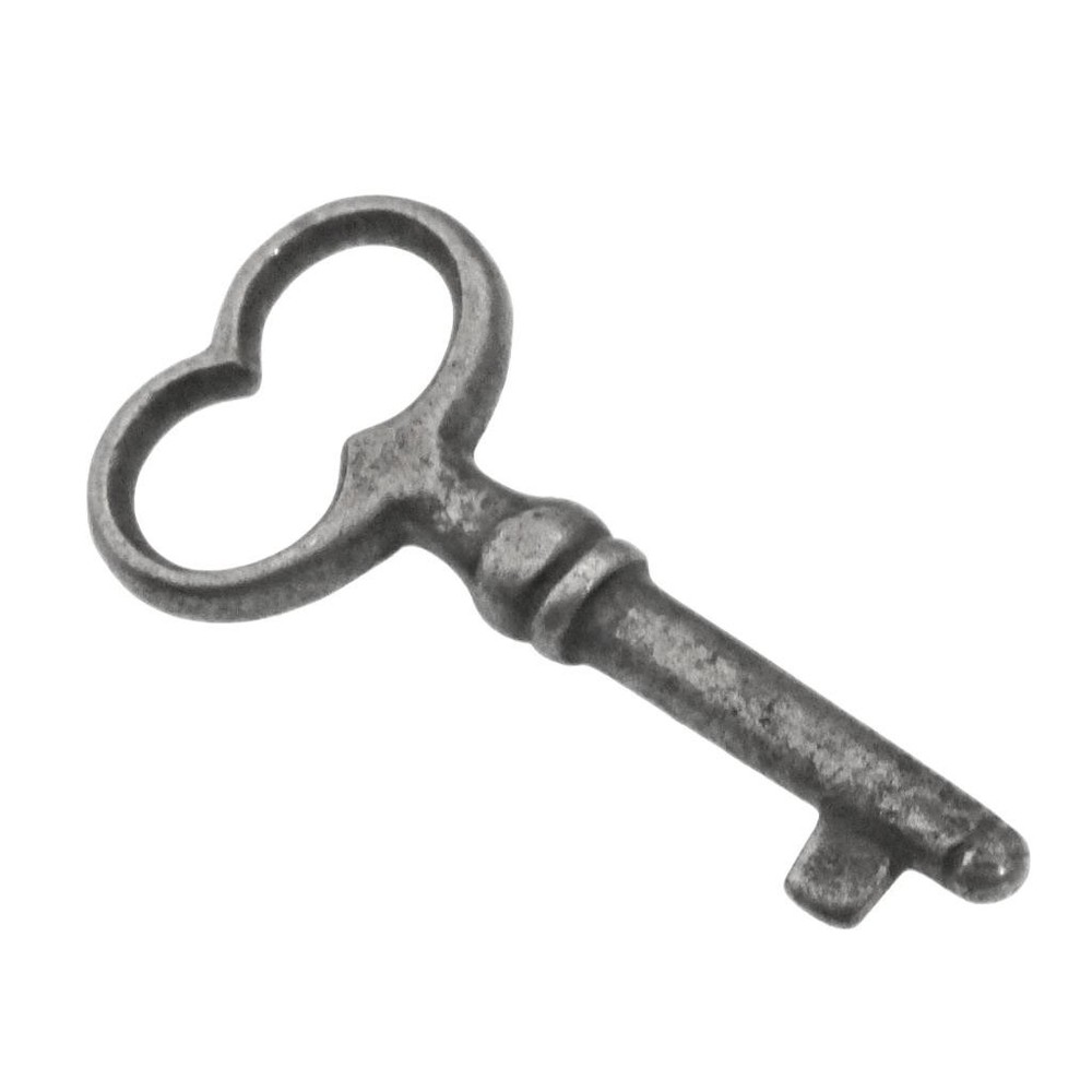 SMALL TINY Key with WIRE Bow 1⅛" - Antique Key Vintage Key Solid Shaft ref.k875
