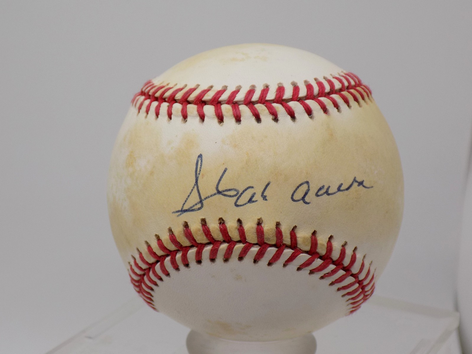 HANK AARON HOF Signed Autograph NL Baseball Braves SWEET SPOT JSA 💎 LOA