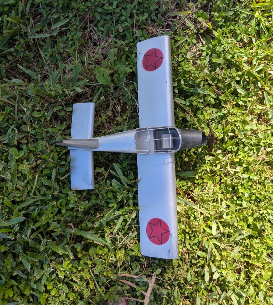 VINTAGE TIN AIRPLANE MODEL POTTERY BARN