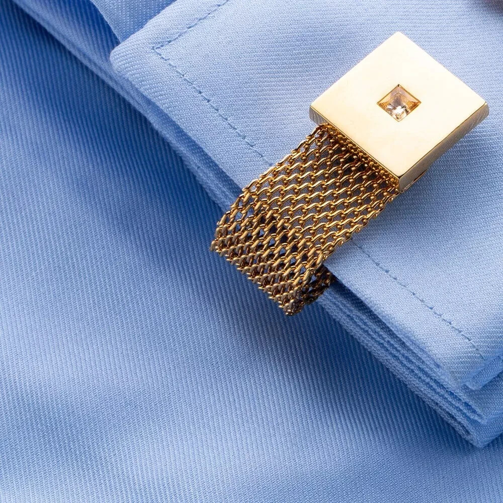 Fashion Men Cufflinks 1 Pair of Shirt Suit Cuff Links Jewelry Rhinestone Classic