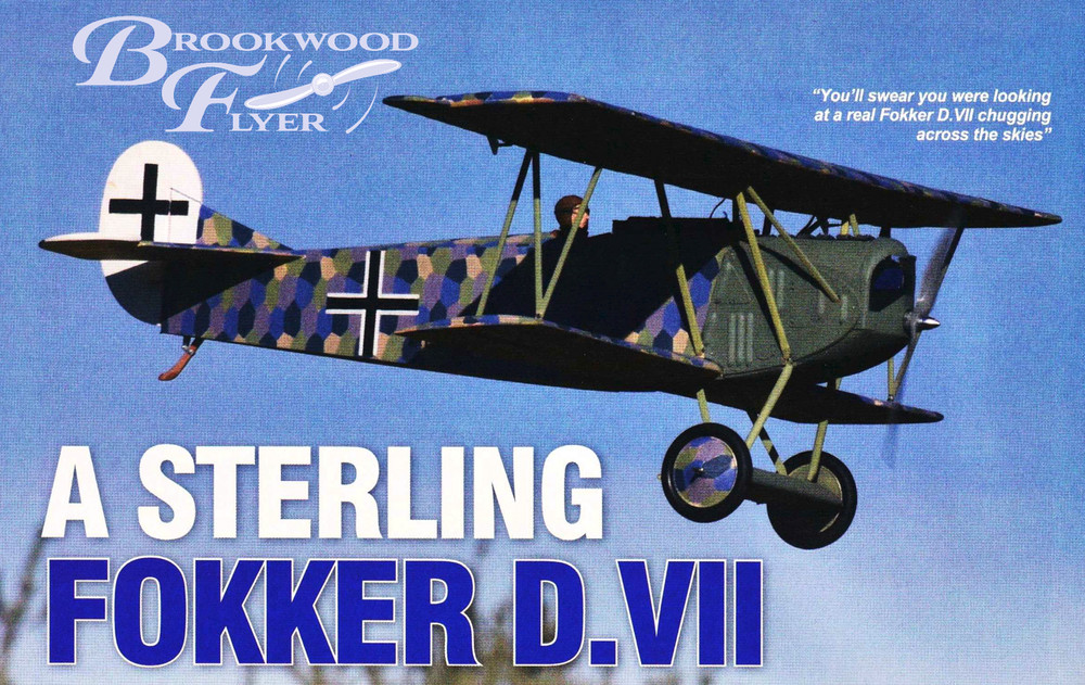 FOKKER D-7 Sterling Supporting Documents for Building a Model Airplane