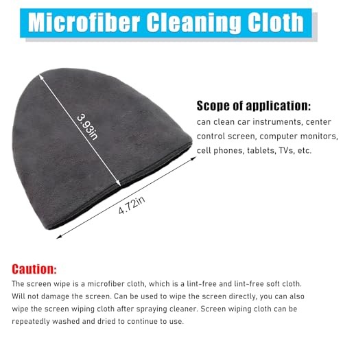 Car Screen Cleaner - 4.723.93" Triangle Microfiber Auto Screen - 1 Pcs